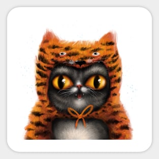 Tiger Cat Sticker